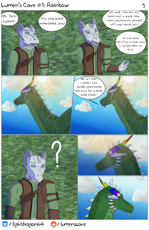 Lumen's Cave #1, Rainbow, pg 5